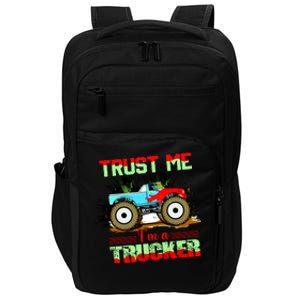 Trust Me I'm A Trucker Monster Truck Impact Tech Backpack