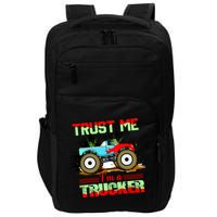 Trust Me I'm A Trucker Monster Truck Impact Tech Backpack