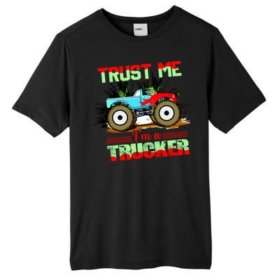 Trust Me I'm A Trucker Monster Truck Tall Fusion ChromaSoft Performance T-Shirt