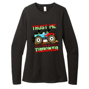 Trust Me I'm A Trucker Monster Truck Womens CVC Long Sleeve Shirt