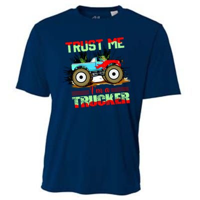 Trust Me I'm A Trucker Monster Truck Cooling Performance Crew T-Shirt