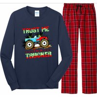 Trust Me I'm A Trucker Monster Truck Long Sleeve Pajama Set