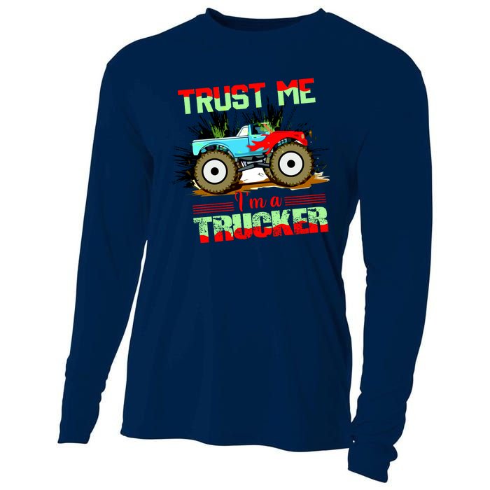 Trust Me I'm A Trucker Monster Truck Cooling Performance Long Sleeve Crew