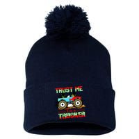 Trust Me I'm A Trucker Monster Truck Pom Pom 12in Knit Beanie