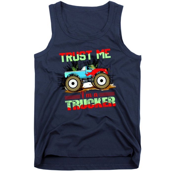 Trust Me I'm A Trucker Monster Truck Tank Top