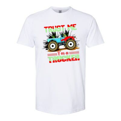 Trust Me I'm A Trucker Monster Truck Softstyle CVC T-Shirt