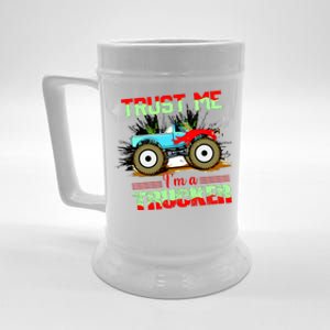 Trust Me I'm A Trucker Monster Truck Beer Stein