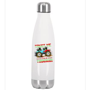 Trust Me I'm A Trucker Monster Truck Stainless Steel Insulated Water Bottle