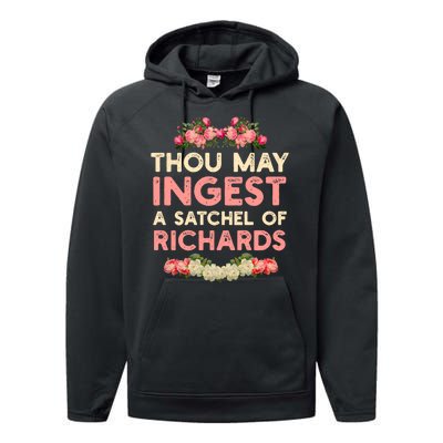 Thou May Ingest A Satchel Of Richards Performance Fleece Hoodie