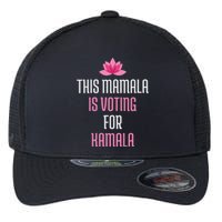 This Mamala Is Voting For Kamala Harris 2024 Lotus Flower Flexfit Unipanel Trucker Cap