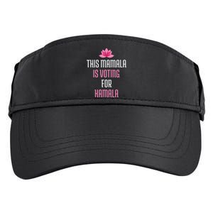 This Mamala Is Voting For Kamala Harris 2024 Lotus Flower Adult Drive Performance Visor