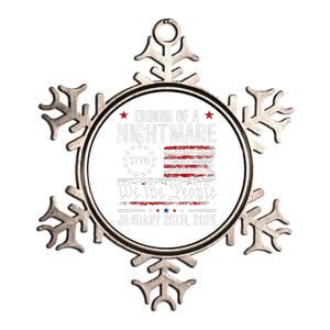 Trump Merchandise Inauguration 2025 Ending Of A Nightmare Metallic Star Ornament