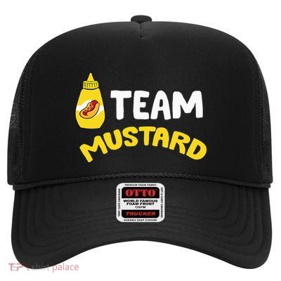 Team Mustard I Love Yellow Mustard High Crown Mesh Back Trucker Hat