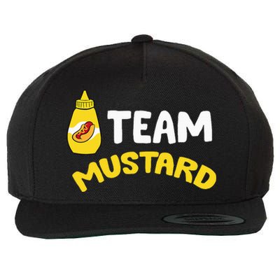 Team Mustard I Love Yellow Mustard Wool Snapback Cap