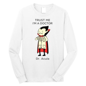 TRUST ME Im A Doctor Dracula Halloween Long Sleeve Shirt