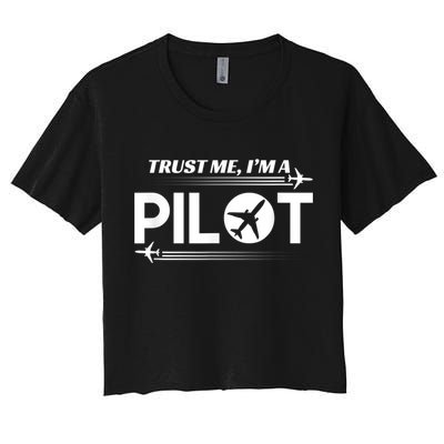 Trust Me, I'm A Pilot Aviation Crop Top