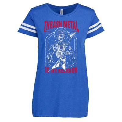 Thrash Metal Is My Religion Enza Ladies Jersey Football T-Shirt