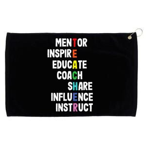 Teacher Mentor Inspire Grommeted Golf Towel