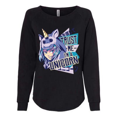 Trust Me I Am A Unicorn Womens California Wash Sweatshirt