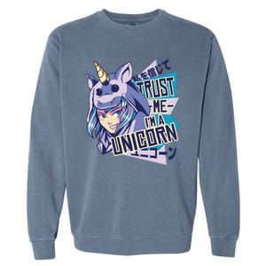 Trust Me I Am A Unicorn Garment-Dyed Sweatshirt