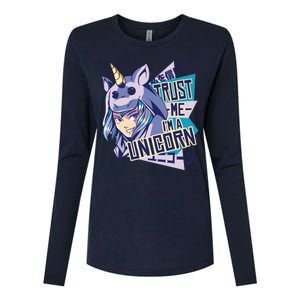 Trust Me I Am A Unicorn Womens Cotton Relaxed Long Sleeve T-Shirt