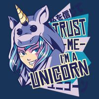 Trust Me I Am A Unicorn Button