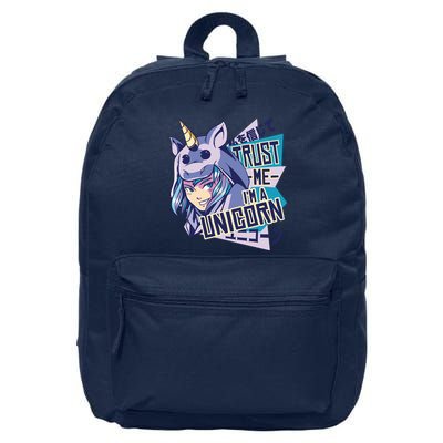 Trust Me I Am A Unicorn 16 in Basic Backpack