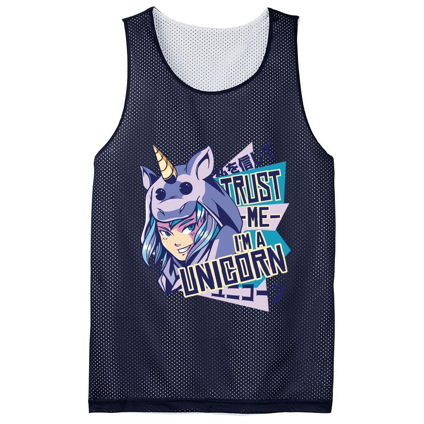 Trust Me I Am A Unicorn Mesh Reversible Basketball Jersey Tank