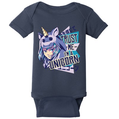 Trust Me I Am A Unicorn Baby Bodysuit