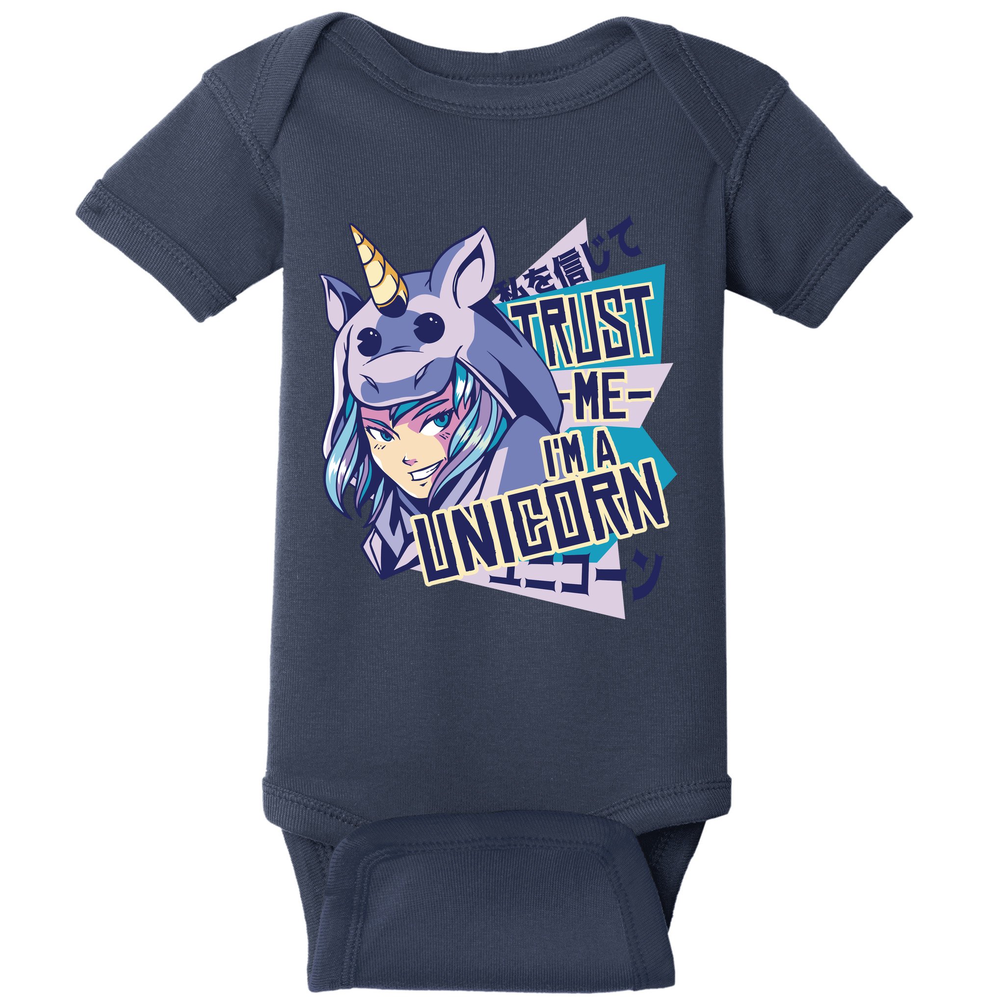 Trust Me I Am A Unicorn Baby Bodysuit