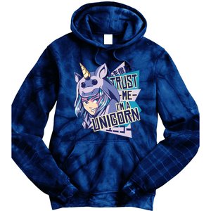 Trust Me I Am A Unicorn Tie Dye Hoodie