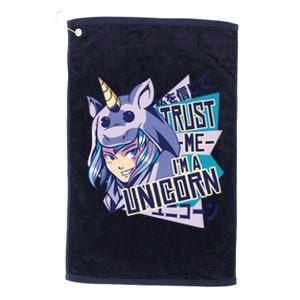 Trust Me I Am A Unicorn Platinum Collection Golf Towel