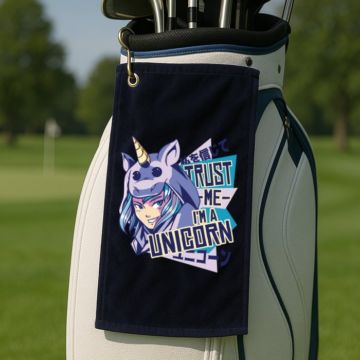 Trust Me I Am A Unicorn Golf Towel
