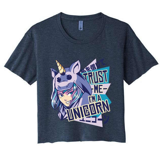 Trust Me I Am A Unicorn Crop Top