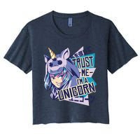 Trust Me I Am A Unicorn Women's Crop Top Tee