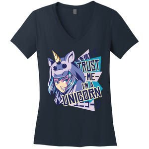 Trust Me I Am A Unicorn Women's V-Neck T-Shirt