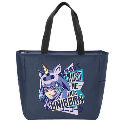 Trust Me I Am A Unicorn Zip Tote Bag