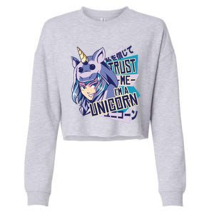 Trust Me I Am A Unicorn Cropped Pullover Crew