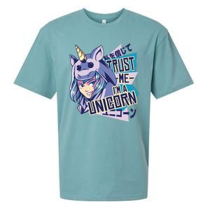 Trust Me I Am A Unicorn Sueded Cloud Jersey T-Shirt