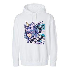 Trust Me I Am A Unicorn Garment-Dyed Fleece Hoodie