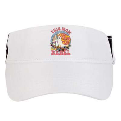 This Mom Is A Rebel Mom Mothers Day Adult Drive Performance Visor