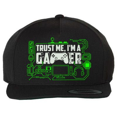 Trust Me Im A Gamer Gift Wool Snapback Cap