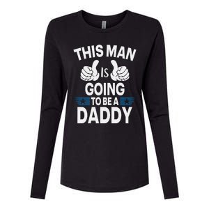 This Man Is Going To Be A Daddy First Father's Day Womens Cotton Relaxed Long Sleeve T-Shirt