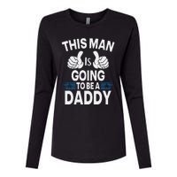 This Man Is Going To Be A Daddy First Father's Day Womens Cotton Relaxed Long Sleeve T-Shirt