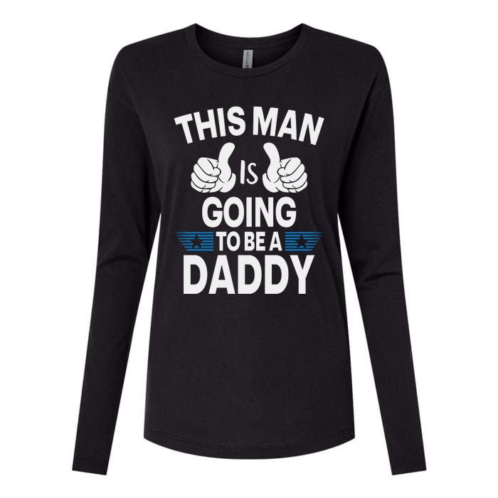 This Man Is Going To Be A Daddy First Father's Day Womens Cotton Relaxed Long Sleeve T-Shirt