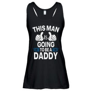 This Man Is Going To Be A Daddy First Father's Day Ladies Essential Flowy Tank