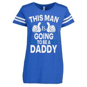 This Man Is Going To Be A Daddy First Father's Day Enza Ladies Jersey Football T-Shirt