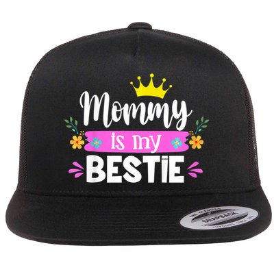 Trending Mommy Is My Bestie Mommy And Me Daughter Matching Flatbill Hat