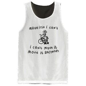 Teespeeler Mauricio I CanT I CanT Move It Move It Anymore Mesh Reversible Basketball Jersey Tank