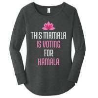 This Mamala Is Voting For Kamala Harris 2024 Lotus Flower Women's Perfect Tri Tunic Long Sleeve Shirt